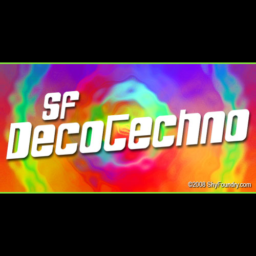 SF DecoTechno Condensed font